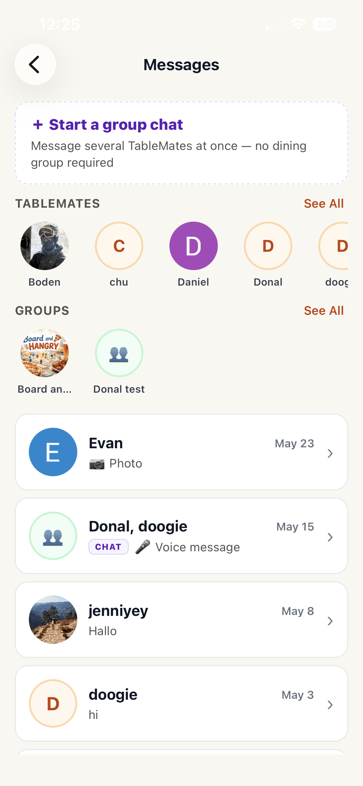 Messages